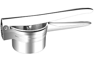 TOOLOFLIFE Schiacciapatate, pressa per alimenti in acciaio inox, schiacciapatate, schiacciapatate multifunzionale, schiacciapatate da cucina, resistente pressa per alimenti per purea di frutta e verdura