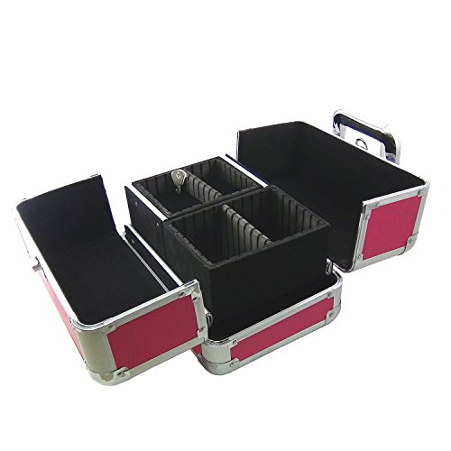 DynaSun ALU Design Beautycase Schmuckfach Schminkkoffer Kosmetikkoffer, 31 cm - 2