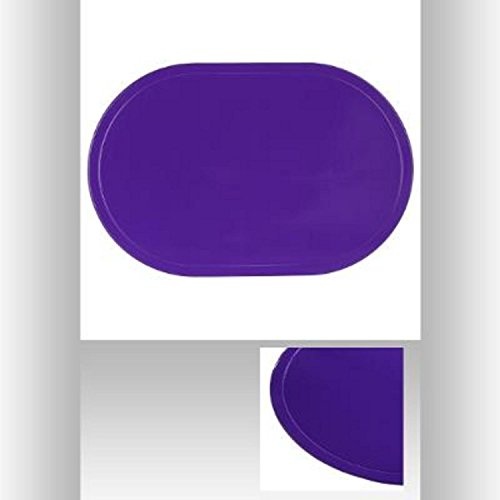 Lot de 4 Set de Table Ovale en PVC Violet - Dessous Protège Cuisine - 592 en ligne