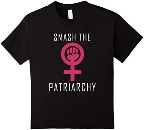 Kids Smash the Patriarchy T-shirt 4 Black
