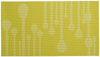 JoHome Set of 4 Heat-proof PVC Placemats,Vinyl Non-slip Washable Table Mats Protector Dining Decoration,45 * 30 CM