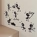 Produktbild Schwarz Cartoon Ameisen Wandaufkleber für Kinderzimmer Wohnzimmer Windows Home Decor Wandkunst Aufkleber Glasaufkleber Dekoration