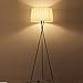 Produktbild Einfache moderne Trinärstern Zum Stehlampe Klassische G5 Tuch-Abdeckung Wohnzimmer Schlafzimmer Stoff Stehleuchte Tripod Stehleuchte (Energieeffizienzklasse A +)