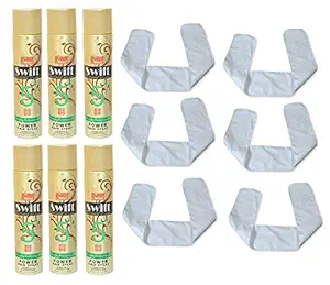 Simco Gold Swift Spray 5+ Beard Hair Styler & Fixer with Thata Pack of 6 (250 ML. Each)