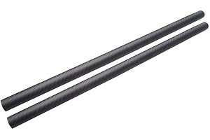 ARRIS 6mm x 4mm x 420mm Carbon Fiber Tubes, 6mm 3K Roll Wrapped 100% Pure Round Carbon Hollow Rod for Quadcopter Multicopter Twill Matte (2PCS)