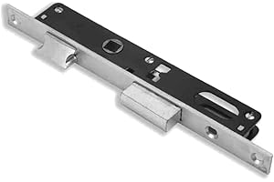 CORNI Serratura Per Montanti 'Serie 92' Per Porte In Alluminio. Con Foro Cilindro Ovale, 1 Punto Di Chiusura. Senza Cilindro E Contropiastra. Interasse 70 Mm. Con Catenaccio.