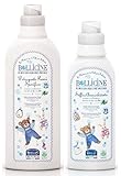 Bollicine Certified Eco Organic Baby Clothes Laundry Liquid and Fabric Softener for Sensitive Skin, Dermatology Tested, Vegan Friendly, Natural