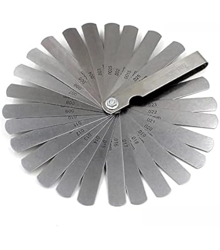Uxcell Feeler Gauge 0.05-1.0mm 15 Blades Spring Steel Thickness Gauge - View #2