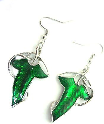 Lord Of The Rings Hobbit Aragon Frodo Elven Leaf Earrings