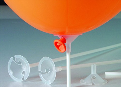 100 Plastik Stäbe Halter für Luftballon - Made in Germany - twist4®