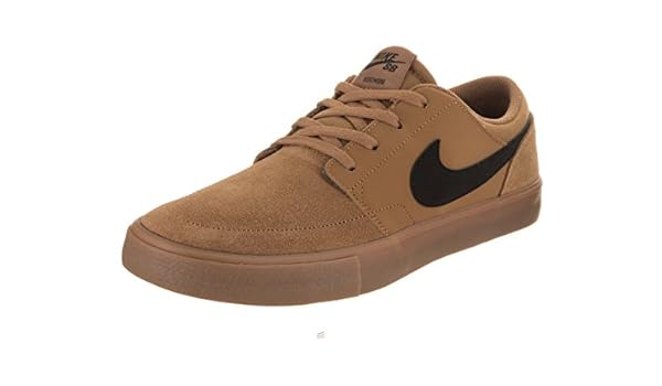 nike sb solarsoft portmore ii men's nubuck skate shoes