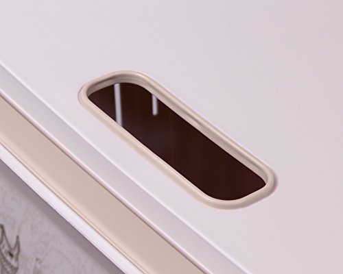 Wäschetruhe Wäschekorb Wäschepuff mit Belüftung Moda Vintage 60 Liter mit Deckel Wäschesammler - 9