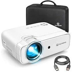 Mini Vidéo Projecteur, Vankyo 1280*720P Full HD Rétroprojecteur 5000 Lumens, Multimédia Cinéma Maison Vidéoprojecteur LED Portable, HDMI/VGA/AV/TF/USB Compatible avec TV Box/PS4/Smartphone