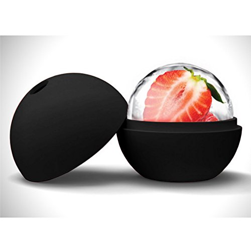 Eiswürfelform | Lunaoo Eiskugelform für 6 Eiskugeln aus Silikon | Eiswürfel Eisformen mit Silikondeckel 100% BPA frei | Hält Getränke Länger Kühl | Ideal für Whiskey, Cocktail, Getränk etc. | Perfektes Geschenk für Whiskytrinker - 3