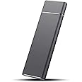 External Hard Drive Type C USB 2.0 Portable 1TB 2TB Hard Drive External HDD Compatible for Mac Laptop and PC(2TB-LN2) (BLACK)