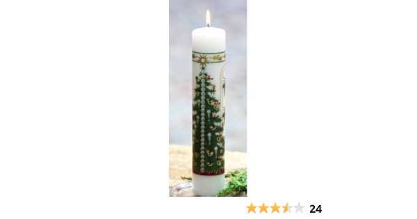 Advent Candle Christmas Tree 56 Hour Burn Time Over 2 Hours A Day By Diana Candles Amazon Co Uk Kitchen Home