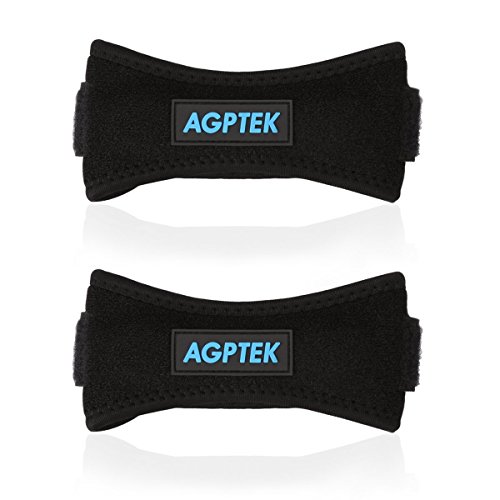 AGPTek Einstellbare Silikon Knieschutz, Schmerz RelievedKnee Bracefor Rennen, Springen, Basketball-Sport usw. 2 Stück - 2