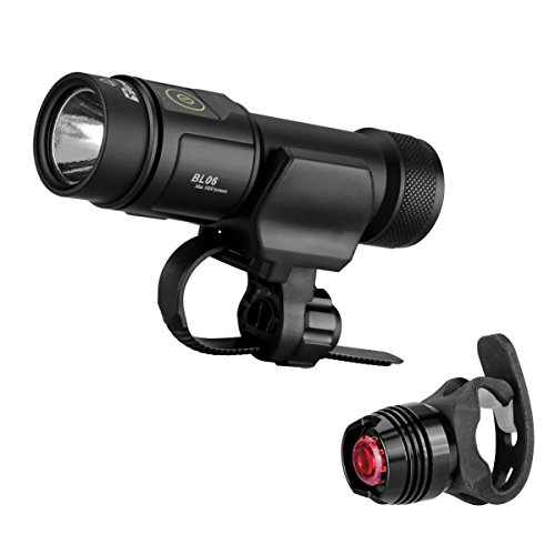 Fahrradlicht Taschenlampe CREE LED Frontlicht Set 152 Lux (1000LM) für Outdoor Sports,Fahrrad 4 Licht Stufen inkl. 26650 Li-Ion wiederaufladbar Akku (3,7V, 4800mAh)