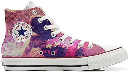 Converse Original, CUSTOMIZED with printed Italian style (handmade shoes) Michael Jackson Style - size 39 EU
