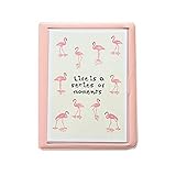 Tamaño: 11,5 x 14,8 cm. JXE - Álbum de Fotos de Flamenco de 7,6 cm para Fujifilm Instax Mini 7s 8 9 25 50s (64 Bolsillos)