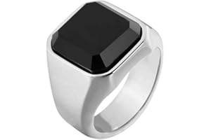 DVRK Anillos Hombre Oro y Plata con base de Acero Inoxidable 316L