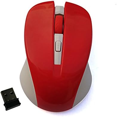 2.4Ghz Wireless Mobile Optical Mouse with 4 Buttons, 3 DPI Levels with USB Wireless Receiver