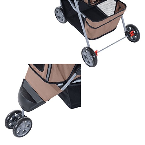 PawHut-Poussette-pour-chien-Diable-pour-animaux-domestiques-Poussette-Landau-caf-75-x-45-x-97-cm
