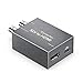 Produktbild globalqi Micro Converter SDI zu HDMI, mit Power Two SDI zu HDMI Ausgang Mini 3G HD SD-SDI Video Converter Adapter mit Audio Embedder Unterstützung 1080P 60Hz Auto Format Detection für Kamera