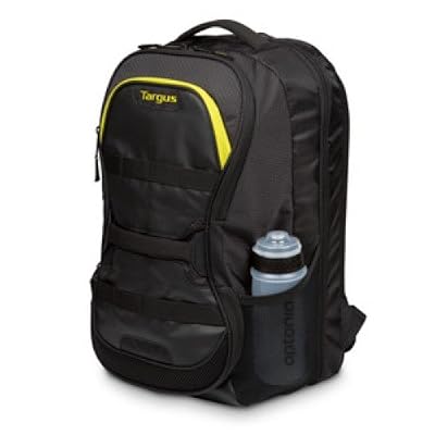 Targus sac à dos targus work & play multisports noir et jaune pour ordinateur portable 15.6