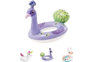 POPOYU Pool Inflatables Pool Floats,Inflatable Swimming Rings for Adults Kids,Pool Tubes Swimming Pool Toys Rubber Ring for Swimming Pool Beach Party Decorations,Kids Summer Gifts