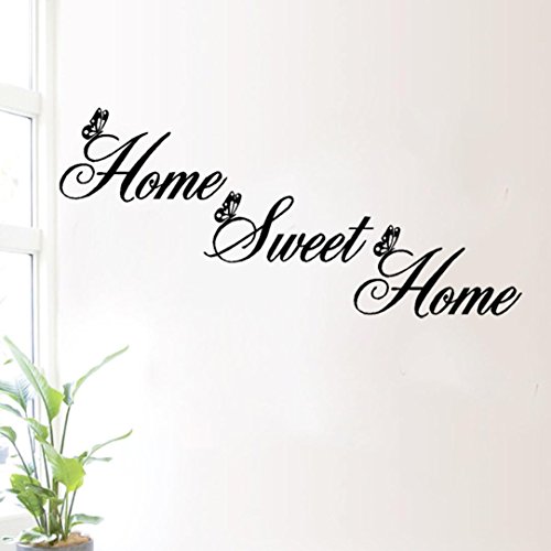 Saingace Home Sweet Home Decor Wandaufkleber DIY abnehmbare Kunst Vinyl-Wand-Aufkleber Wandaufkleber Wandtattoo Wandsticker - 5