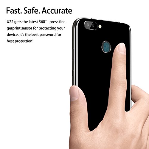 Handy ohne Vertrag, Oukitel U22 5.5 Zoll Smartphone (GroÃŸe Batterie 2700mAh, Android 7.0, 2GB +16GB Interner Speicher, 13MP + 8MP) Handy mit 2 Simkarten GPS Bluetooth WIFI-Schwarz