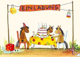 Einladungskarten Kindergeburtstag Pferde