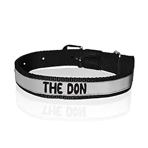 Ruse Pet The Don Printed Reflective Nylon Neck Belt Adjustable Dog Collar for Puppy, Small, Big Dogs