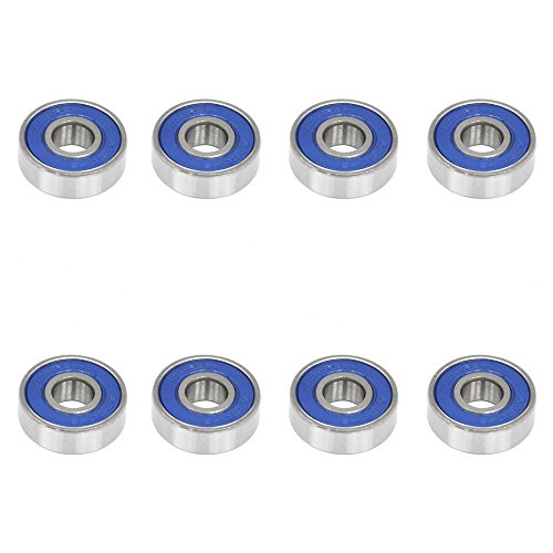 TRIXES 8x Bearings 608RS Frictionless Abec 9 Skateboard Roller Bearing for Skate Boards TRIXES 8x Bearings 608RS Frictionless Abec 9 Skateboard Roller Bearing for Skate Boards