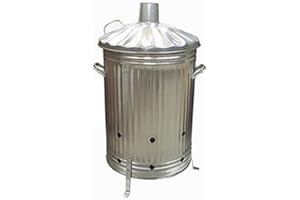 Fastcar 90L METAL GARDEN INCINERATOR - LEAVES, RUBBISH, PAPER, WOOD BURNER
