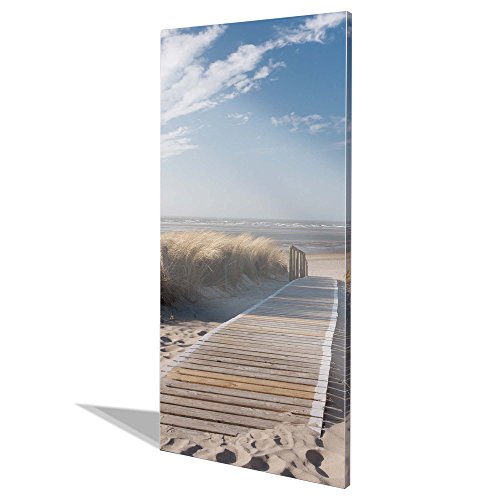 banjado - Design Magnetwand Memoboard 37x78cm Pinnwand Magnettafel mit Motiv Dünen