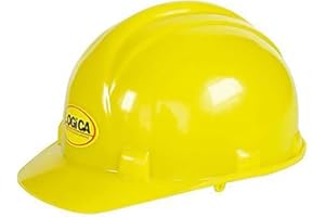 LOGICA CASCHETTO DA LAVORO ELMETTO PROTETTIVO 300 GRAMMI LEGGERO IN POLIETILENE COLORE GIALLO