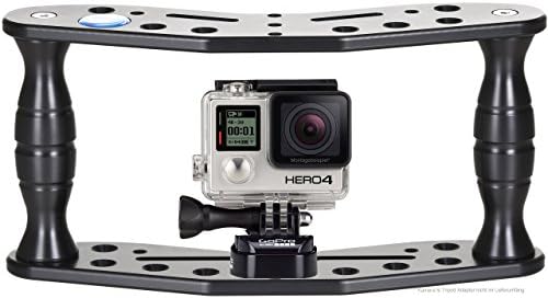 Action Cam Flash Rig Hydronalin Diving Tripod GoPro Mount: Stable Shots: Camera Bracket for Hero5 Apeman SJCAM Black