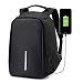 Produktbild Rucksack Laptop Arteesol Business Rucksack mit USB-Ladeanschluss 17 Zoll [4 Farben] Reisetasche für Business Arbeit Schule (Schwarz)