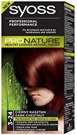 Syoss 3-24 Hair Colour Dye Dark Chestnut Level 3