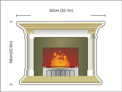 lepni.me N1178 Wandtattoo Wandsticker Homesticker Kaminfeuer Kamin Feuer