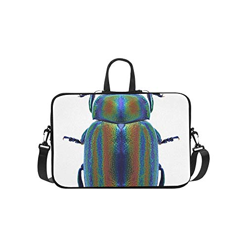 Preisvergleich Produktbild Käfer Chrysolina Cerealis auf weißem Aktenkoffer-Laptoptasche-Kurier-Schul... Crossbody-Handtasche für das Geschäftsreisen