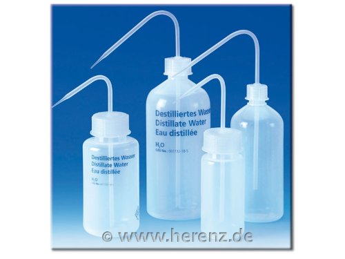 Preisvergleich Produktbild Spritzflasche PE-LD rund transparent Enghals 100ml, Karton mit 24 Stück