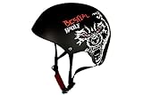 Casco para patinete skate bmx bici BESTIAL WOLF modelo BLACK SKULL B adulto tallas M, L y XL (ajustable) - ENVÍO EXPRESS EN 24 HORAS