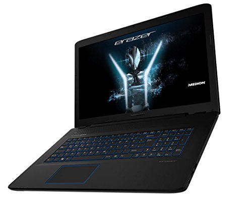 Medion Erazer P7647  30022546  17 3-inch Laptop Intel Core i7-7500U 2 7 GHz   3 5 GHz Turbo Processor  8GB RAM  2TB HDD 256GB SSD  Full HD Display  19