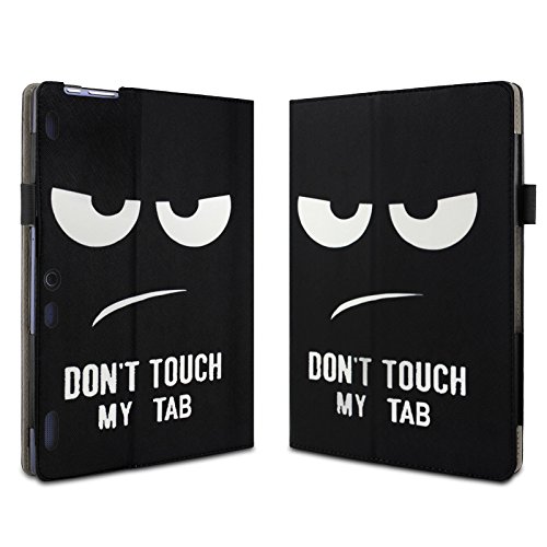 Infiland Lenovo Tab 2 A10-70 / Tab 2 A10-70L / Tab 2 A10-70F / Tab 2 A10-30F / Tab 2 A10-30L / Tab 3 10 Business/ Tab3 10 Plus Hülle Case -Slim Fit Folio PU-lederne dünne Kunstleder Schutzhülle Cover Tasche für Lenovo Tab 2 A10-70 / Tab 2 A10-30 / Tab 3 10 Business/ Tab3 10 Plus 10,1 Zoll Tablet (mit Auto Schlaf / Wach Funktion)(Große Augen) - 2