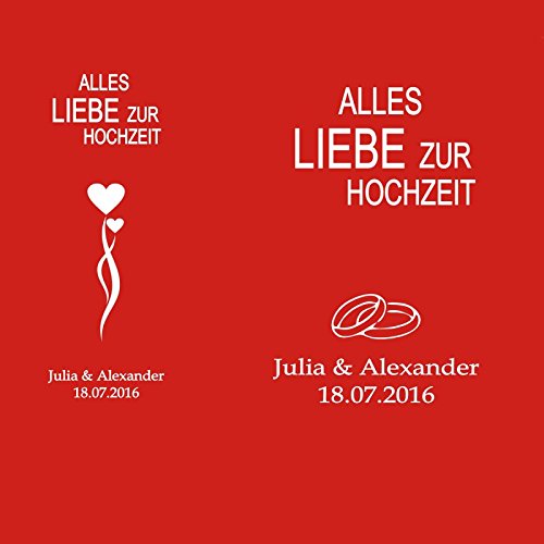 Geschenke 24: Schönes Sparbuch zur Hochzeit mit personalisierter Gravur (Weiß – Herzen & Ringe) – originelles Geldgeschenk & Hochzeitsgeschenk für das Brautpaar - 3