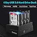 Produktbild FDBF 4-Bay-SATA-2,5-Zoll-3,5-Zoll-Festplatten-Dockingstation USB3.0 Offline-Kopierer