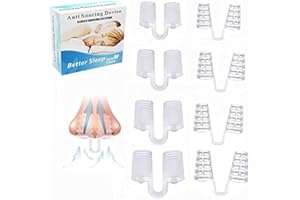 LOGOGO 8PCS Silicone Orthese Anti Ronflement, 4 Tailles Écarteur Nasal Anti-Ronflement, Dispositif Anti Ronflement Nez Snore Stopper Dilatateur Nasal Contre le Ronflement